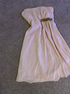 Vintage French Connection 1990 Y2K Sleeveless boned dress with Buckle Detail